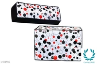  Colorful Non Woven Split AC Covers Vol 1 - Indoor-40inX 10in X 13in, Outdoor- 35inX 15inX 21in, Black, Non Wove, Printed,  Set1